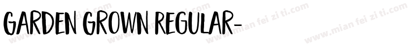 Garden Grown Regular字体转换